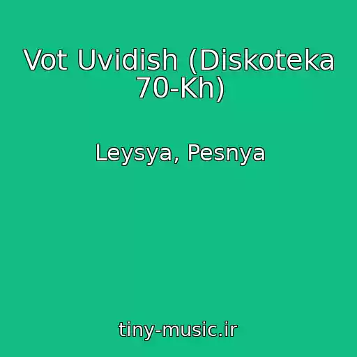 کاور آهنگ Vot Uvidish (Diskoteka 70-Kh) از Leysya, Pesnya