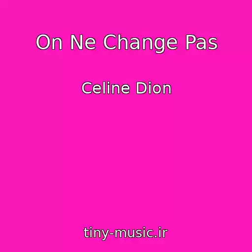 کاور آهنگ On Ne Change Pas از Celine Dion