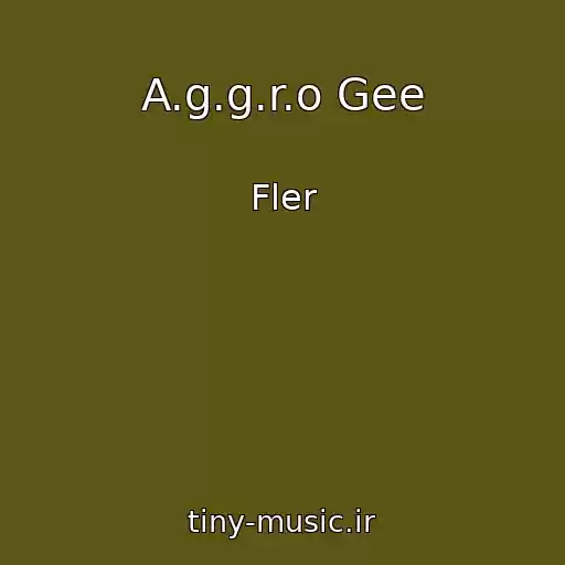 کاور آهنگ A.g.g.r.o Gee از Fler