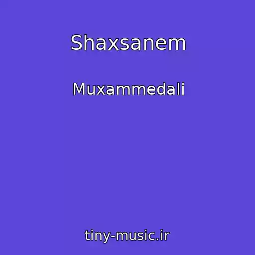 کاور آهنگ Shaxsanem از Muxammedali