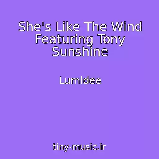 کاور آهنگ She's Like The Wind Featuring Tony Sunshine از Lumidee