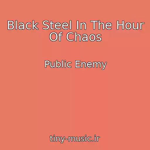 کاور آهنگ Black Steel In The Hour Of Chaos از Public Enemy