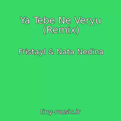 کاور آهنگ Ya Tebe Ne Veryu (Remix) از Fristayl & Nata Nedina