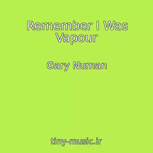 کاور آهنگ Remember I Was Vapour از Gary Numan