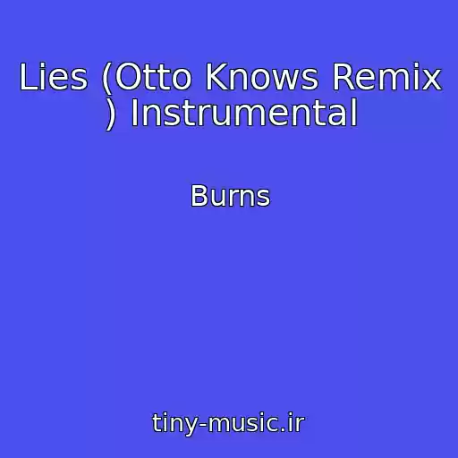 کاور آهنگ Lies (Otto Knows Remix ) Instrumental از Burns