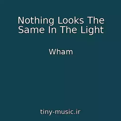 کاور آهنگ Nothing Looks The Same In The Light از Wham