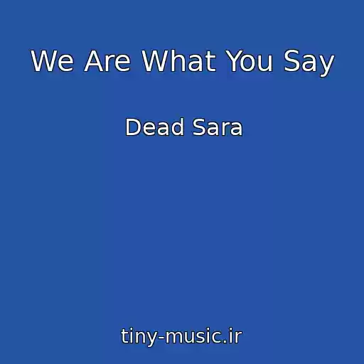 کاور آهنگ We Are What You Say از Dead Sara