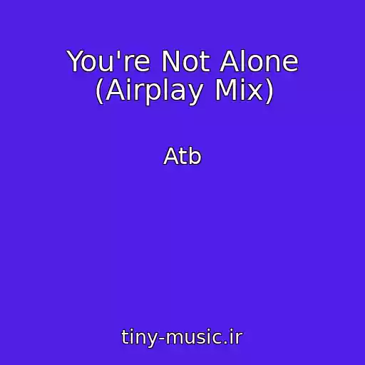کاور آهنگ You're Not Alone (Airplay Mix) از Atb