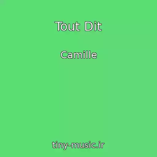 کاور آهنگ Tout Dit از Camille