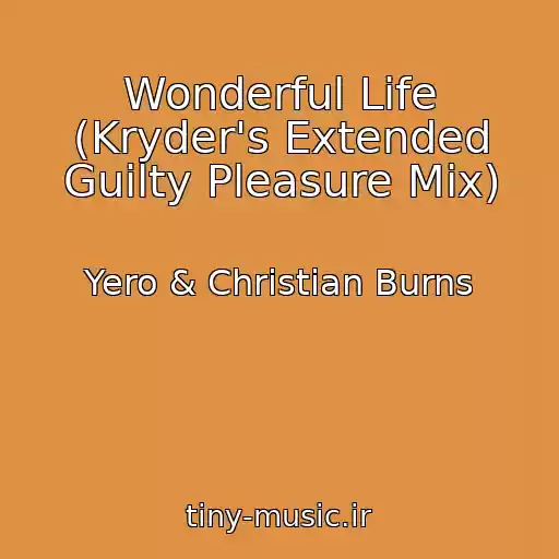 کاور آهنگ Wonderful Life (Kryder's Extended Guilty Pleasure Mix) از Yero & Christian Burns