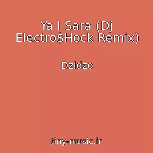 کاور آهنگ Ya І Sara (Dj Electro$Hock Remix) از Dzіdzo