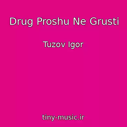 کاور آهنگ Drug Proshu Ne Grusti از Tuzov Igor