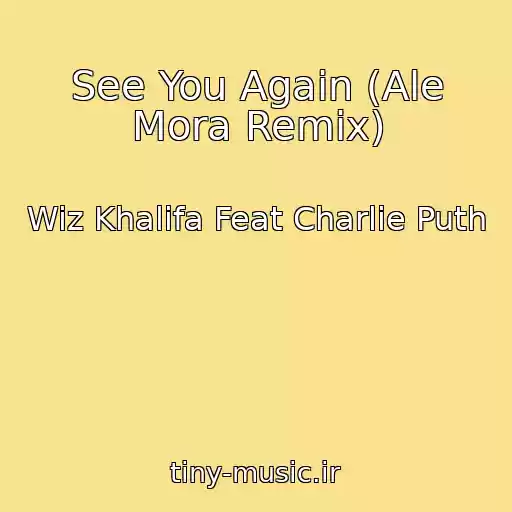 کاور آهنگ See You Again (Ale Mora Remix) از Wiz Khalifa Feat Charlie Puth