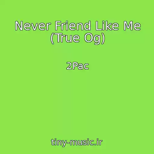 کاور آهنگ Never Friend Like Me (True Og) از 2Pac