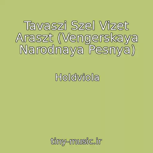 کاور آهنگ Tavaszi Szel Vizet Araszt (Vengerskaya Narodnaya Pesnya) از Holdviola