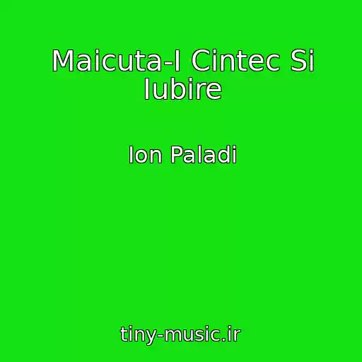 کاور آهنگ Maicuta-I Cintec Si Iubire از Ion Paladi