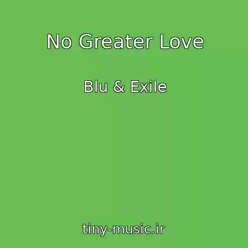 کاور آهنگ No Greater Love از Blu & Exile