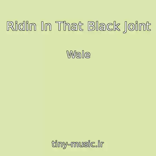 کاور آهنگ Ridin In That Black Joint از Wale
