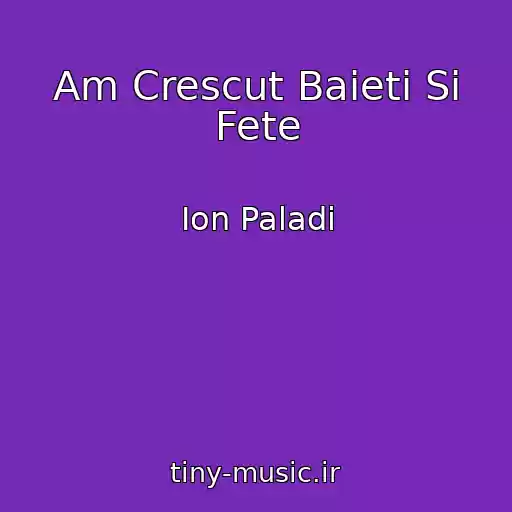 کاور آهنگ Am Crescut Baieti Si Fete از Ion Paladi