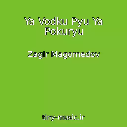 کاور آهنگ Ya Vodku Pyu Ya Pokuryu از Zagir Magomedov