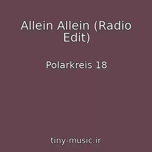 کاور آهنگ Allein Allein (Radio Edit) از Polarkreis 18