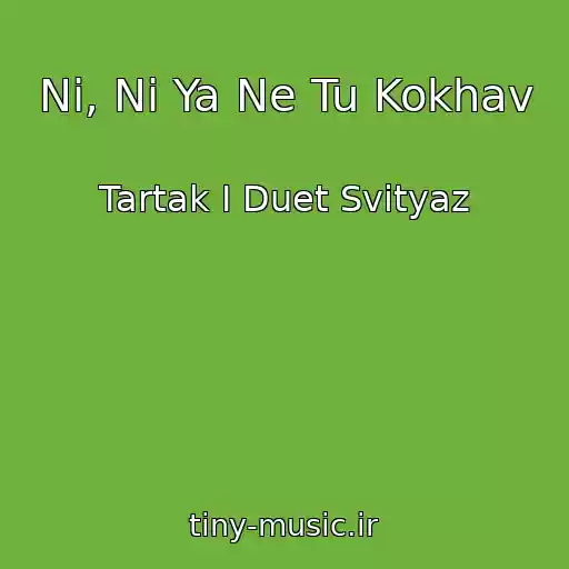 کاور آهنگ Ni, Ni Ya Ne Tu Kokhav از Tartak I Duet Svityaz