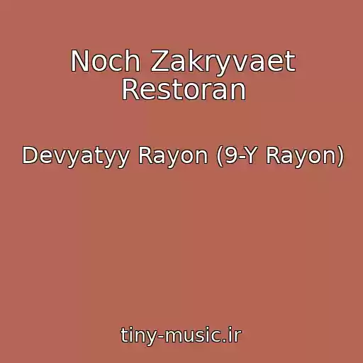 کاور آهنگ Noch Zakryvaet Restoran از Devyatyy Rayon (9-Y Rayon)