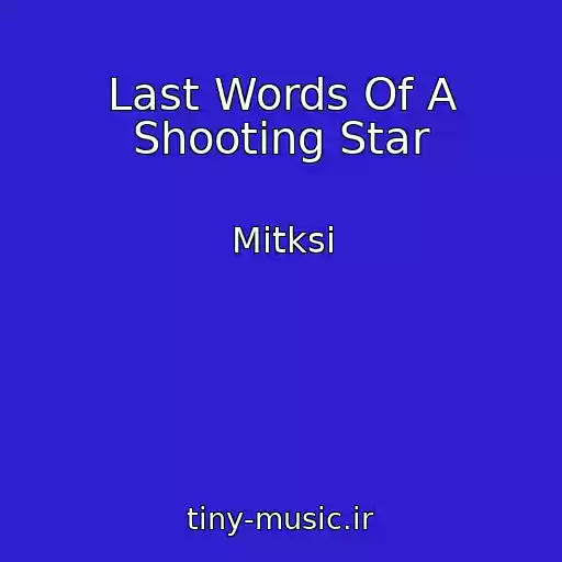 کاور آهنگ Last Words Of A Shooting Star از Mitksi