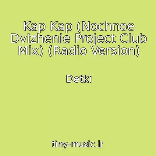 کاور آهنگ Kap Kap (Nochnoe Dvizhenie Project Club Mix) (Radio Version) از Detki
