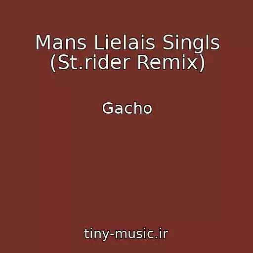 کاور آهنگ Mans Lielais Singls (St.rider Remix) از Gacho