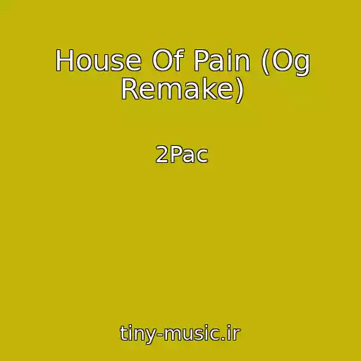 کاور آهنگ House Of Pain (Og Remake) از 2Pac