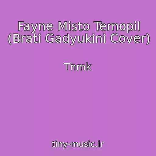 کاور آهنگ Fayne Mіsto Ternopіl (Brati Gadyukіni Cover) از Tnmk