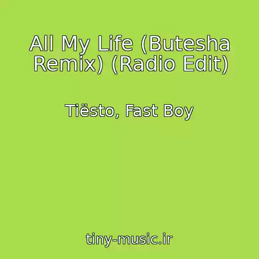 کاور آهنگ All My Life (Butesha Remix) (Radio Edit) از Tiësto, Fast Boy