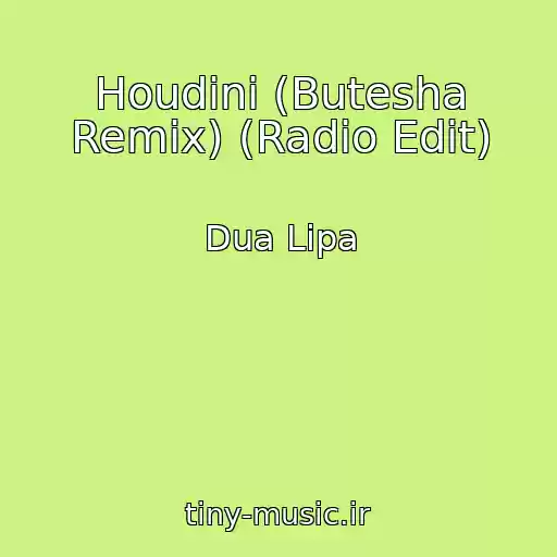 کاور آهنگ Houdini (Butesha Remix) (Radio Edit) از Dua Lipa