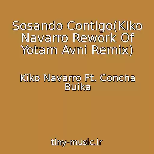کاور آهنگ Sosando Contigo(Kiko Navarro Rework Of Yotam Avni Remix) از Kiko Navarro Ft. Concha Buika