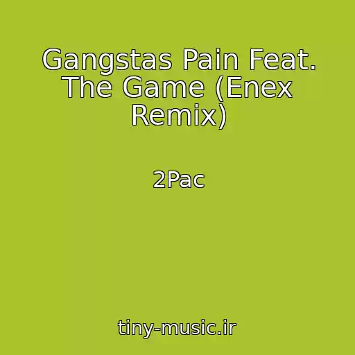 کاور آهنگ Gangstas Pain Feat. The Game (Enex Remix) از 2Pac