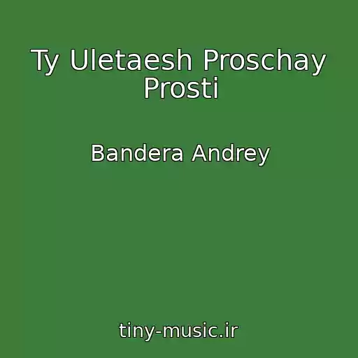 کاور آهنگ Ty Uletaesh Proschay Prosti از Bandera Andrey