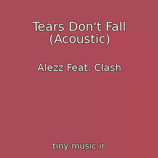 کاور آهنگ Tears Don't Fall (Acoustic) از Alezz Feat. Clash