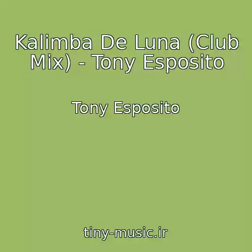 کاور آهنگ Kalimba De Luna (Club Mix) - Tony Esposito از Tony Esposito