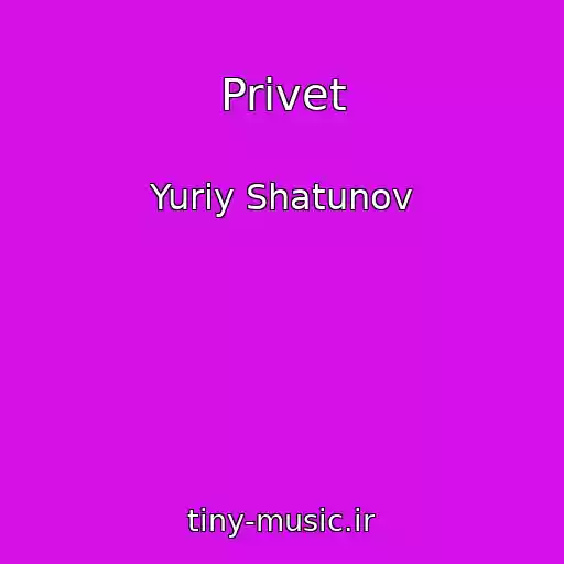 کاور آهنگ Privet از Yuriy Shatunov