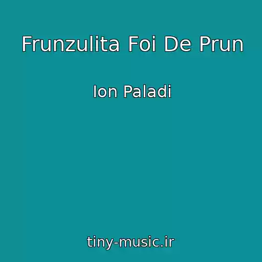 کاور آهنگ Frunzulita Foi De Prun از Ion Paladi