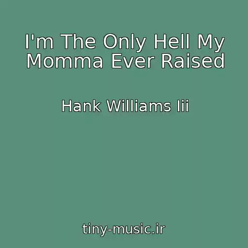 کاور آهنگ I'm The Only Hell My Momma Ever Raised از Hank Williams Iii