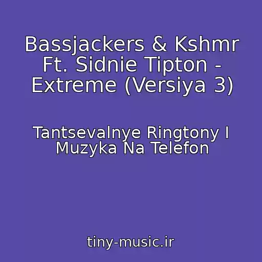 کاور آهنگ Bassjackers & Kshmr Ft. Sidnie Tipton - Extreme (Versiya 3) از Tantsevalnye Ringtony I Muzyka Na Telefon