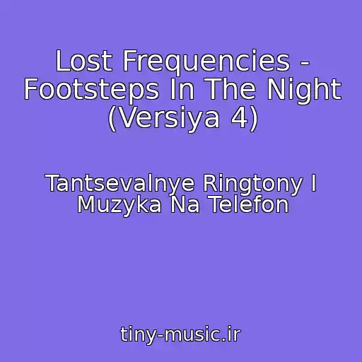 کاور آهنگ Lost Frequencies - Footsteps In The Night (Versiya 4) از Tantsevalnye Ringtony I Muzyka Na Telefon