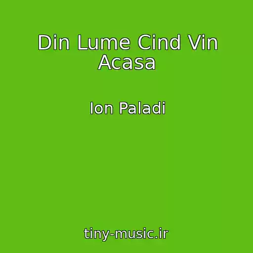 کاور آهنگ Din Lume Cind Vin Acasa از Ion Paladi