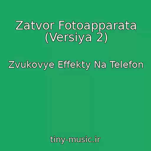 کاور آهنگ Zatvor Fotoapparata (Versiya 2) از Zvukovye Effekty Na Telefon