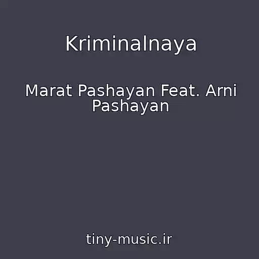 کاور آهنگ Kriminalnaya از Marat Pashayan Feat. Arni Pashayan