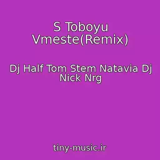 کاور آهنگ S Toboyu Vmeste(Remix) از Dj Half Tom Stem Natavia Dj Nick Nrg