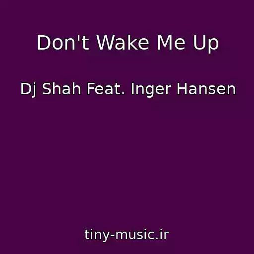 کاور آهنگ Don't Wake Me Up از Dj Shah Feat. Inger Hansen