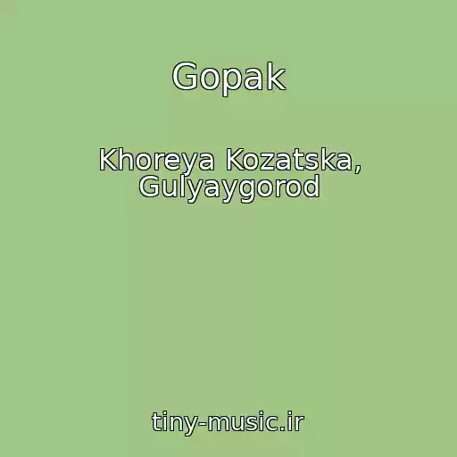 کاور آهنگ Gopak از Khoreya Kozatska, Gulyaygorod